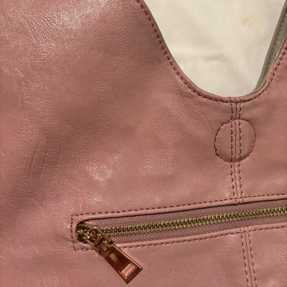 Chic Mauve faux Leather Hobo Bag - Picture 6 of 7